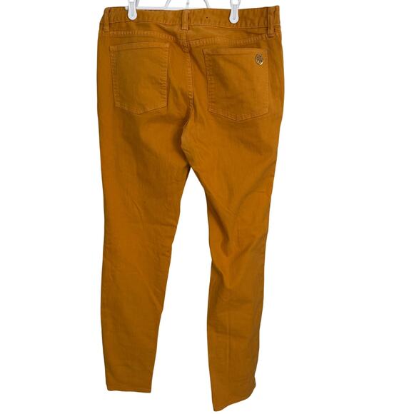 Tory Burch Jeans Women's 32 Mustard Super Skinny Mid Rise Denim - Picture 3 of 10
